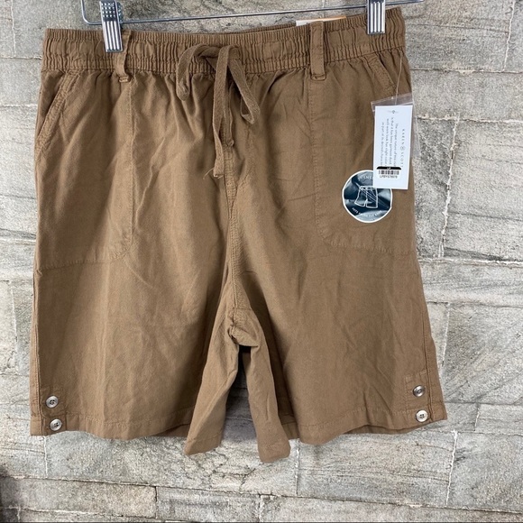 KAREN Scott Linda Knit Drawstring Shorts Sz small / Medium - Picture 2 of 11